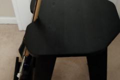 Guitar stool with integrated stand